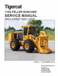 repair manual Tigercat Feller Buncher 718G Service Manual PDF