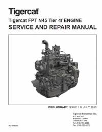 repair manual Tigercat Engine FPT N45 Tier 4f Service & Repair Manual PDF