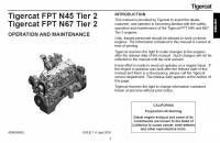 repair manual Tigercat Engine FPT N45/N67 Tier 2 Operation & Maintenance Manual PDF