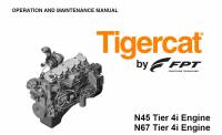 repair manual Tigercat Engine FPT N45/N67 Tier 4i Operation & Maintenance Manual PDF