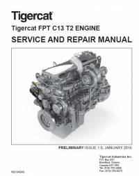 repair manual Tigercat Engine FPT C13 T2 Service & Repair Manual PDF
