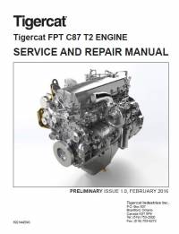 repair manual Tigercat Engine FPT C87 T2 Service & Repair Manual PDF