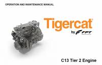 repair manual Tigercat Engine C13 Tier 2 Operation & Maintenance Manual PDF
