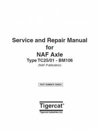 repair manual Tigercat NAF Axle TC25/01 - BM106 Service & Repair Manual PDF
