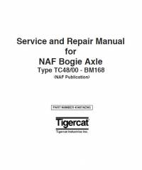 repair manual Tigercat NAF Bogie Axle TC48/00 - BM168 Service & Repair Manual PDF