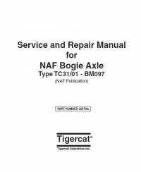 repair manual Tigercat NAF Bogie Axle TC31/01 - BM097 Service & Repair Manual PDF