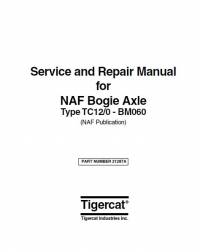repair manual Tigercat NAF Bogie Axle TC12/0 - BM060 Service & Repair Manual PDF