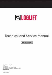 repair manual Tigercat Loglift Crane Technical & Service Manual PDF