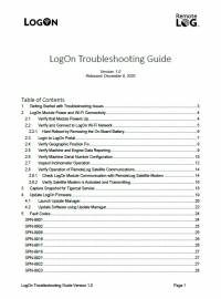 repair manual Tigercat LogOn Troubleshooting Guide PDF