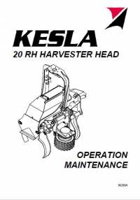 repair manual Tigercat Kesla 20 RH Harvester Head Operation Maintenance Manual PDF