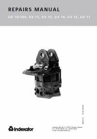 repair manual Tigercat Indexator Rotator GV Series Repair Manual PDF