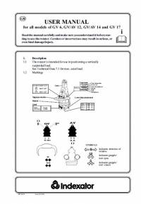 repair manual Tigercat Indexator Rotator GV6, GV/AV12, GV/AV14, GV17 User Manual PDF