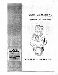repair manual Tigercat Slewing Drives GD Service Manual PDF