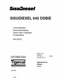 spare parts catalog Tigercat Sisu Diesel Engine 645 Spare Parts Catalogue PDF