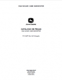 spare parts catalog John Deere 3522 Sugar Cane Harvester Parts Catalog PDF