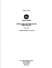 spare parts catalog John Deere 7815 Tractor Parts Catalog for Replacement PDF