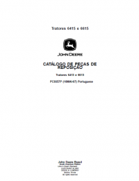 spare parts catalog John Deere 6415 e 6615 Tractors Parts Catalog for Replacement PDF