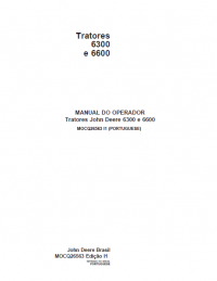 repair manual John Deere 6300 e 6600 Operators Manual PDF
