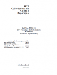 repair manual John Deere 9976 Harvester Cotton Repair Technical Manual PDF