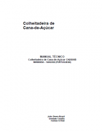 repair manual John Deere Sugar Cane Harvester CH2500B Technical Manual PDF