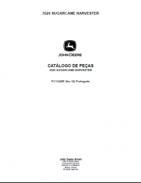 spare parts catalog John Deere Sugarcane Harvester 3520 Parts Catalog PDF