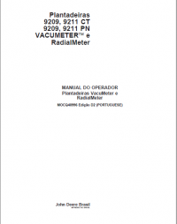 repair manual John Deere Planter 9209, 9211 CT 9209, 9211 PN Operators Manual PDF