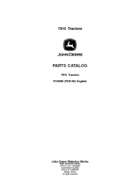 spare parts catalog John Deere Tractors 7815 Parts Catalog PDF