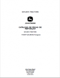 spare parts catalog John Deere Tractors 6415, 6615 Parts Catalog for Replacement PDF