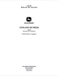 spare parts catalog John Deere LA135 100 Series Tractors Parts Catalog PDF