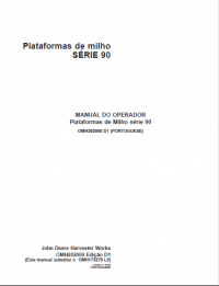repair manual John Deere Corn Platforms 90 Series Operators Manual PDF