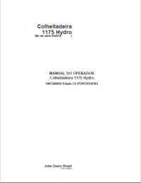 repair manual John Deere Combine Harvester 1175 Hydro Operators Manual PDF
