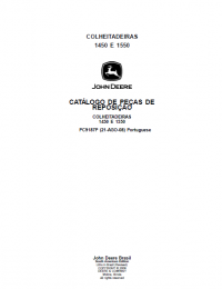 spare parts catalog John Deere Combines 1450 E 1550 Set of Parts Catalog for Replacement PDF