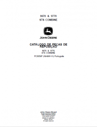 spare parts catalog John Deere Combines 9670 and 9770 Parts Catalog for Replacement PDF