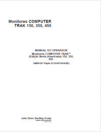 repair manual John Deere COMPUTER monitors TRAK 150, 350, 450 Operators Manual PDF