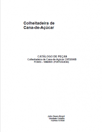 spare parts catalog John Deere CHT2500B Sugar Cane Harvester Parts Catalog PDF