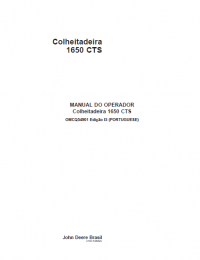 repair manual John Deere harvester 1650 CTS Operators Manual PDF