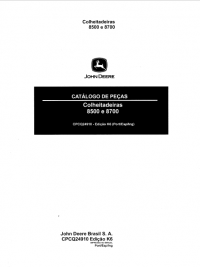 spare parts catalog John Deere Harvester 8500 e 8700 Parts Catalog PDF