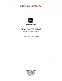 spare parts catalog John Deere Harvester 9470 STS Parts Catalog PDF