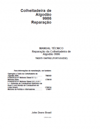 repair manual John Deere Harvester Cotton 9986 Repair Technical Manual PDF