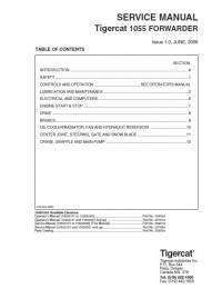 repair manual Tigercat Forwarder 1055 Service Manual PDF