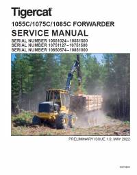 repair manual Tigercat Forwarder 1055C, 1075C, 1085C Service Manual PDF