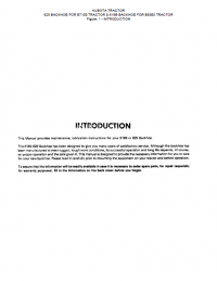 spare parts catalog Kubota Tractor 629 Backhoe for B7100 Tractor & 619B Backhoe for B6000 Tractor Parts Manual PDF