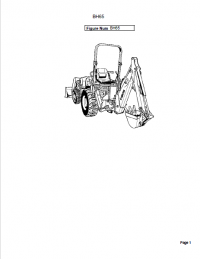 spare parts catalog Kubota BH65 Backhoe Parts Manual PDF