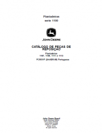 spare parts catalog John Deere Planters 1100 series Parts Catalog PDF