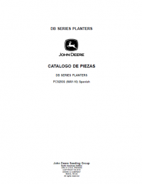 spare parts catalog John Deere DB Series Planters Parts Catalog PDF