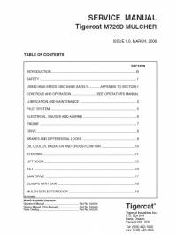 repair manual Tigercat Mulcher M726D Service Manual PDF