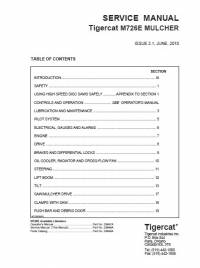 repair manual Tigercat Mulcher M726E Service Manual PDF