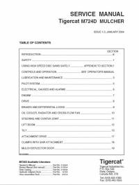 repair manual Tigercat Mulcher M724D Service Manual PDF