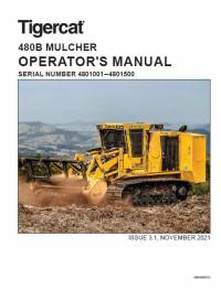 repair manual Tigercat Mulcher 480B Operator’s Manual PDF