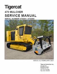 repair manual Tigercat Mulcher 470 Service Manual PDF